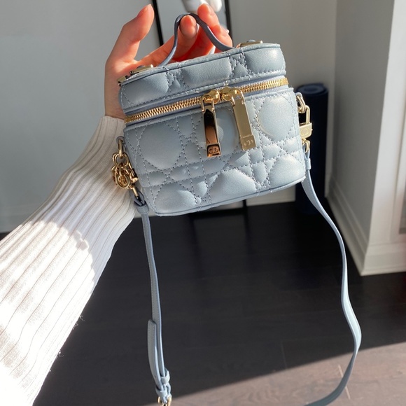 Dior Lady Mini Vanity Case - Cloud Blue - Picture 2 of 5